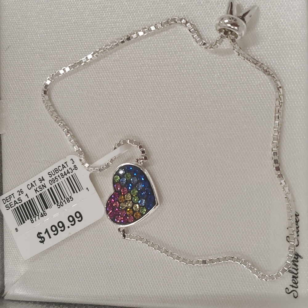 bracelet- rainbow heart